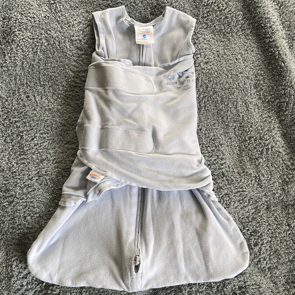 Halo Sleep Sack Swaddle newborn blue